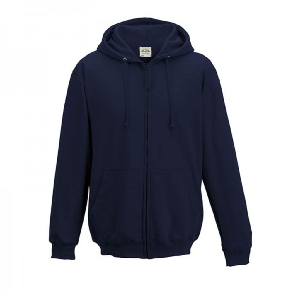 Awdis Plain Mens  Sweatshirt Hoodie Zoodie 18 Colours Szs  / New French Navy